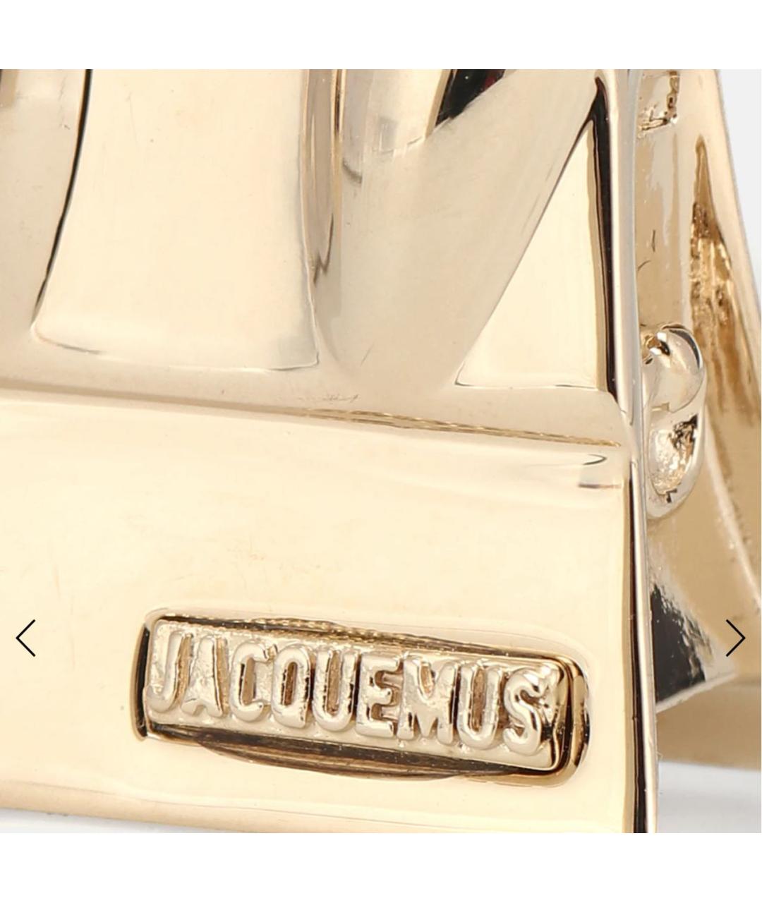 JACQUEMUS Золотое металлическое колье, фото 4