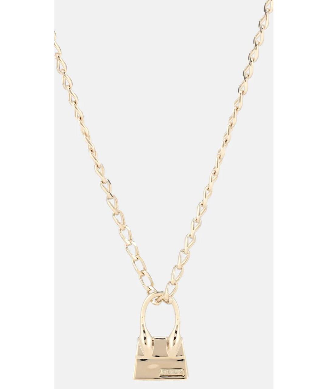 JACQUEMUS Золотое металлическое колье, фото 7