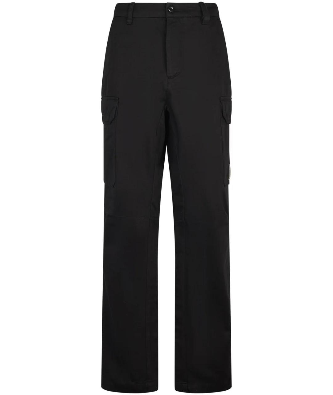 CP COMPANY Черные хлопковые повседневные брюки, фото 1
