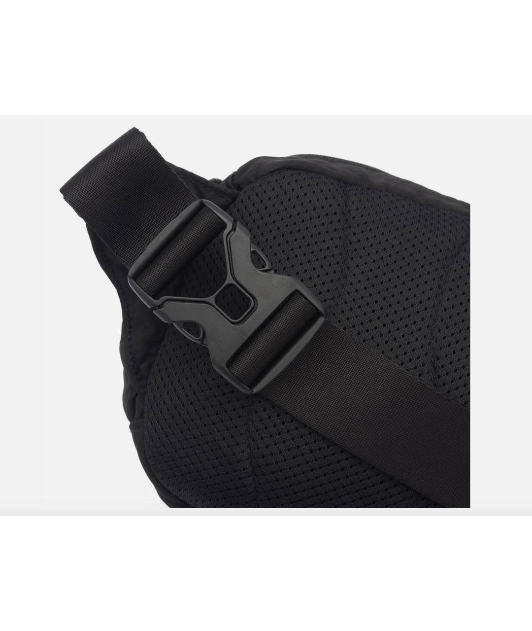 CP COMPANY Черная тканевая поясная сумка, фото 3