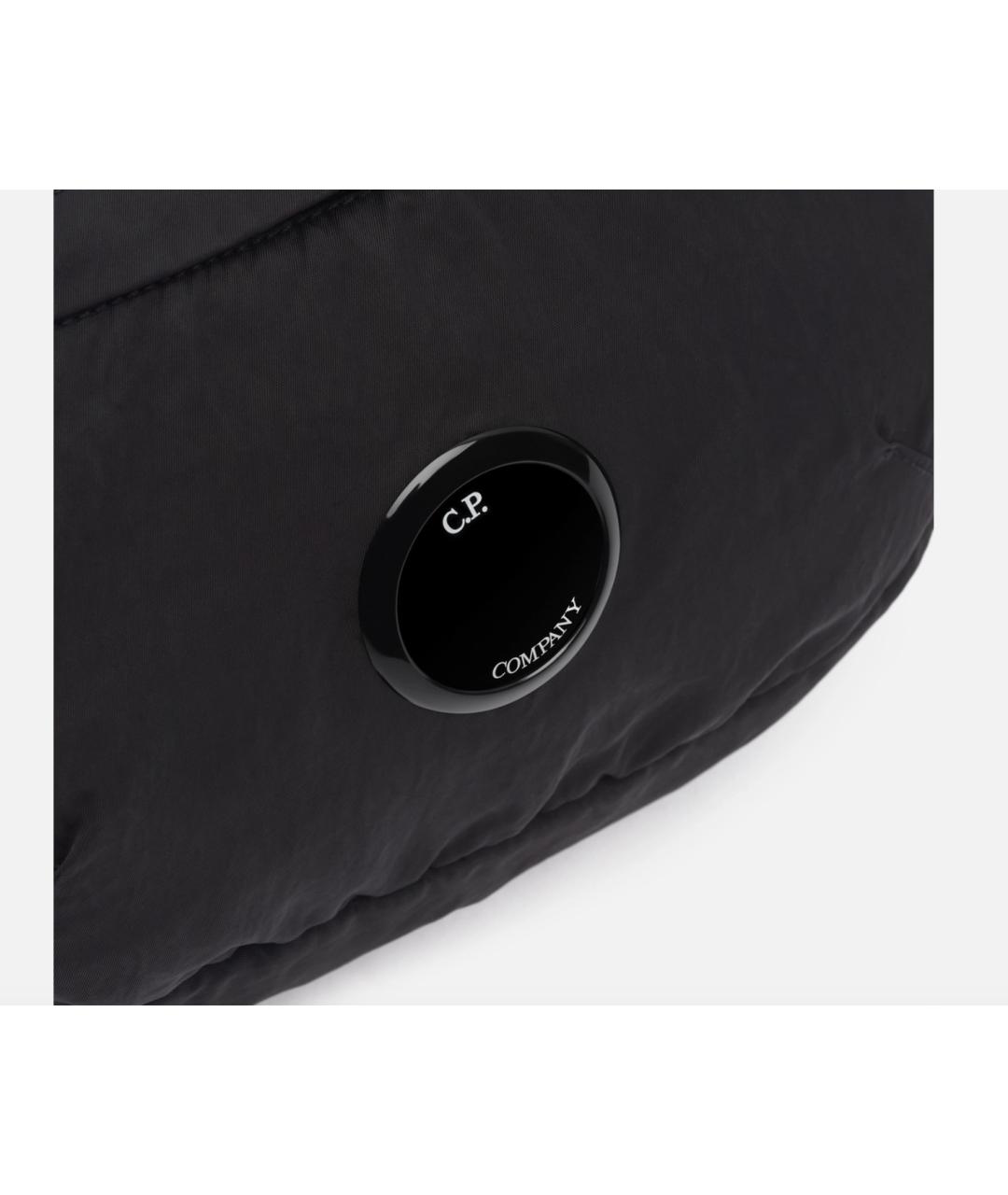 CP COMPANY Черная тканевая поясная сумка, фото 4