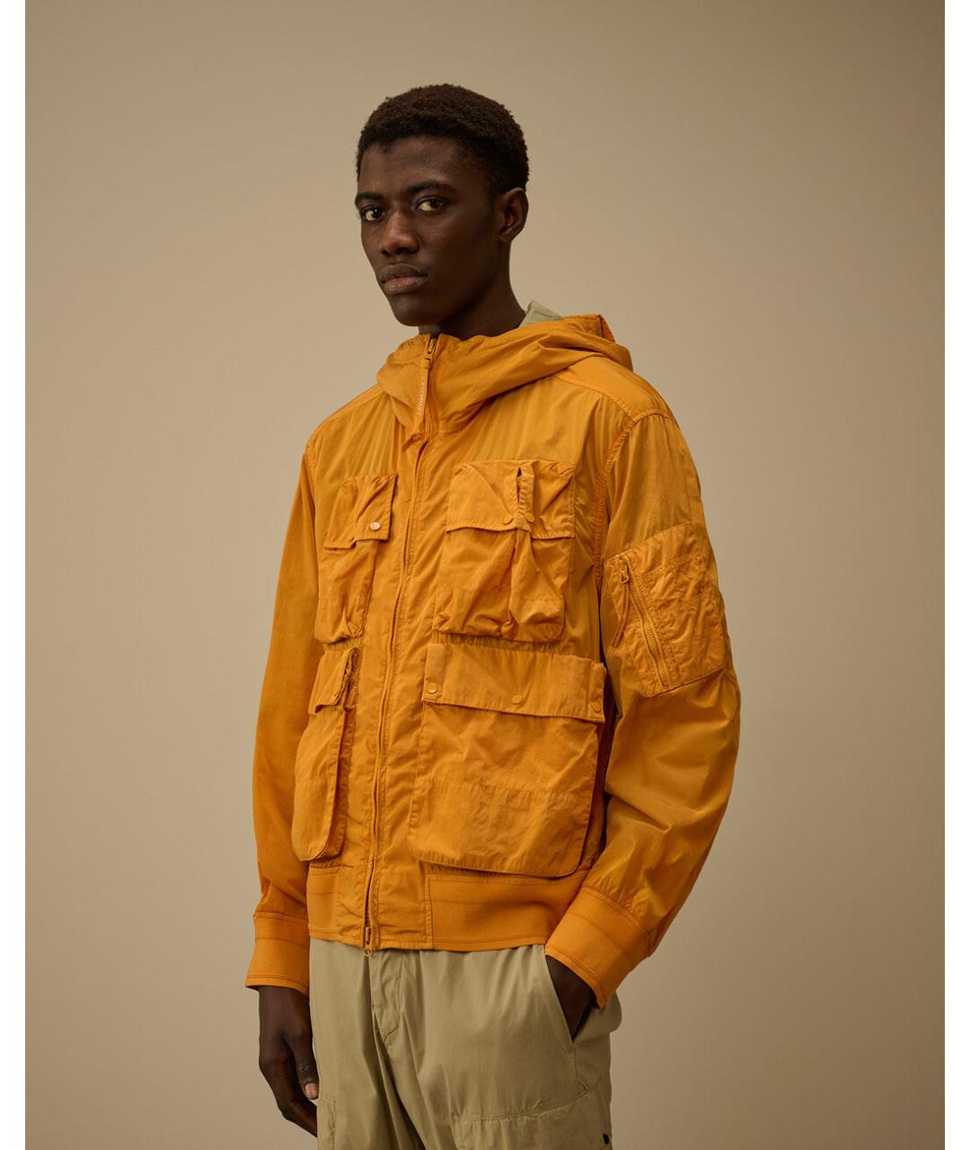 CP COMPANY Оранжевая полиамидовая куртка, фото 5