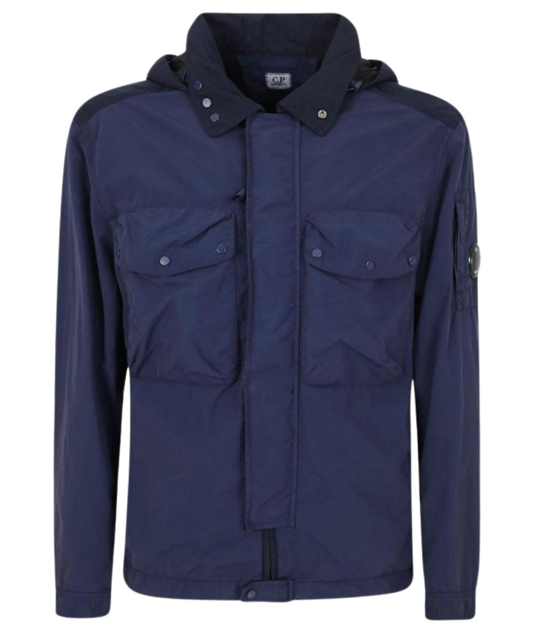 CP COMPANY Темно-синяя полиамидовая куртка, фото 1