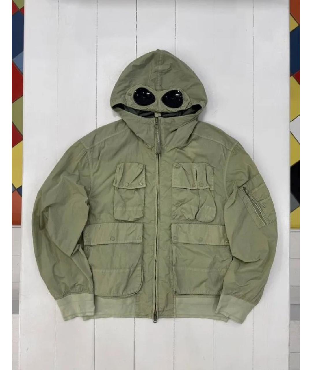 CP COMPANY Зеленая полиамидовая куртка, фото 2