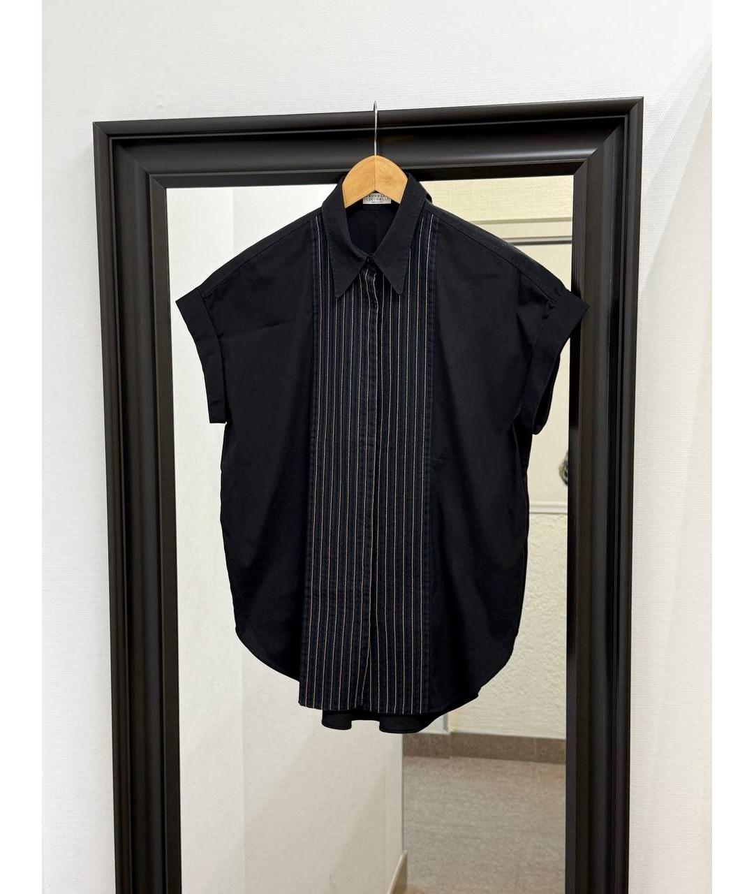 BRUNELLO CUCINELLI Черная блузы, фото 8