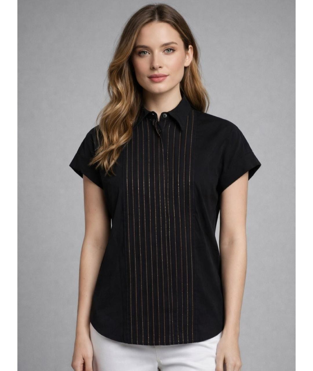 BRUNELLO CUCINELLI Черная блузы, фото 6