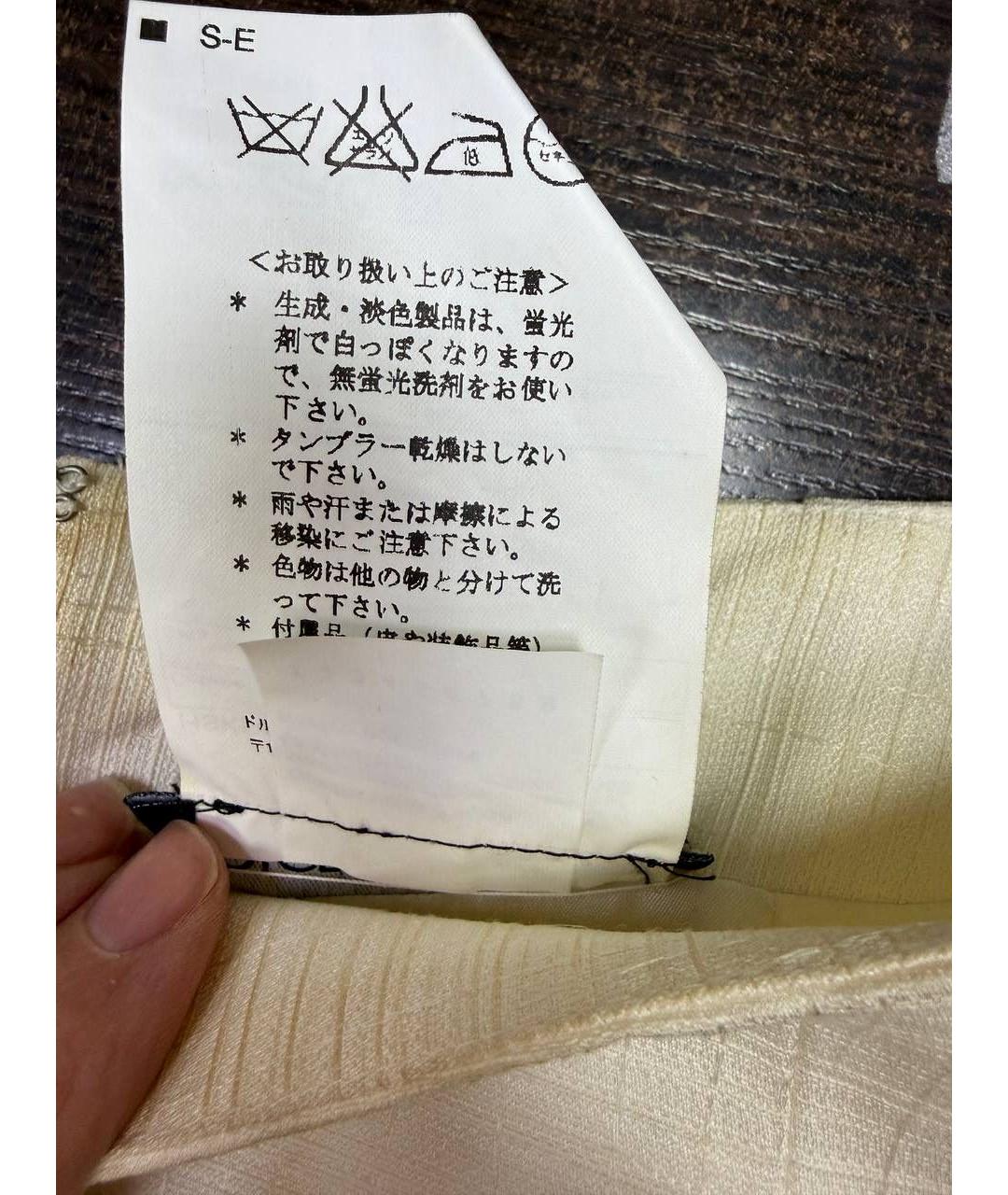 DOLCE&GABBANA Бежевая юбка мини, фото 6