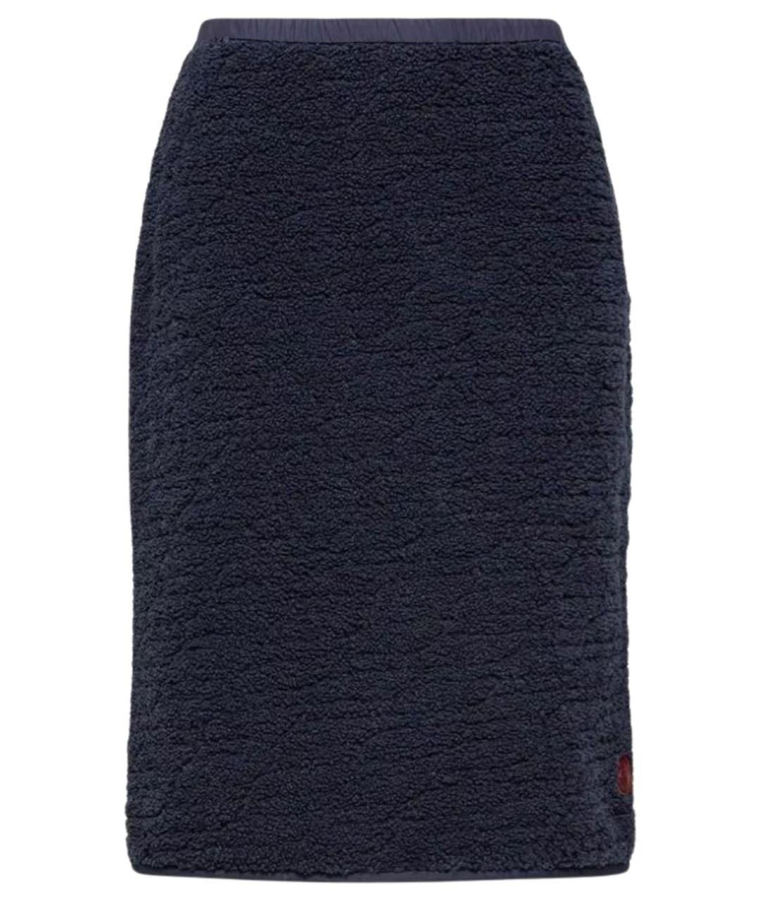 MONCLER Темно-синяя юбка миди, фото 1