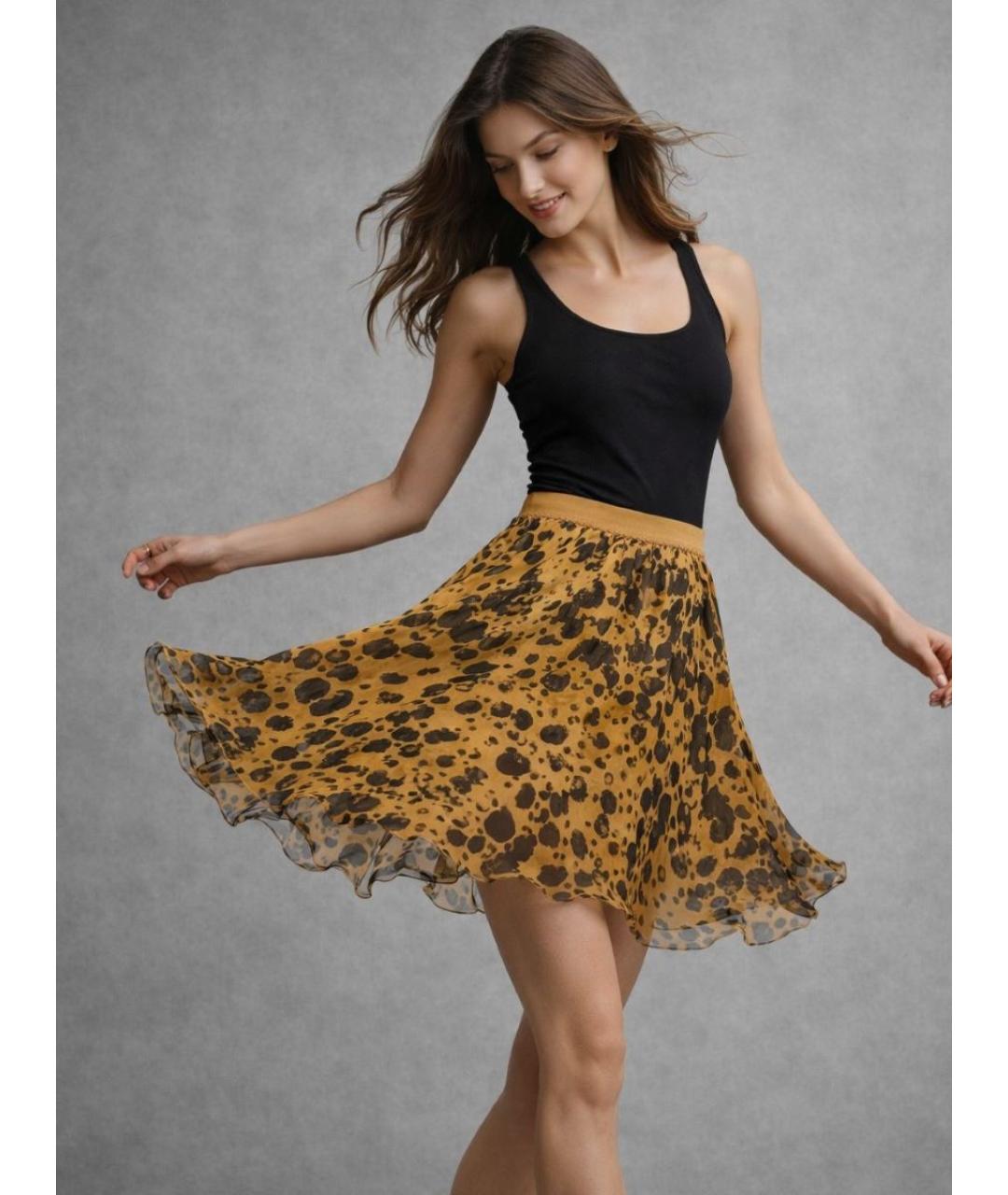 BLUGIRL Мульти шелковая юбка миди, фото 5