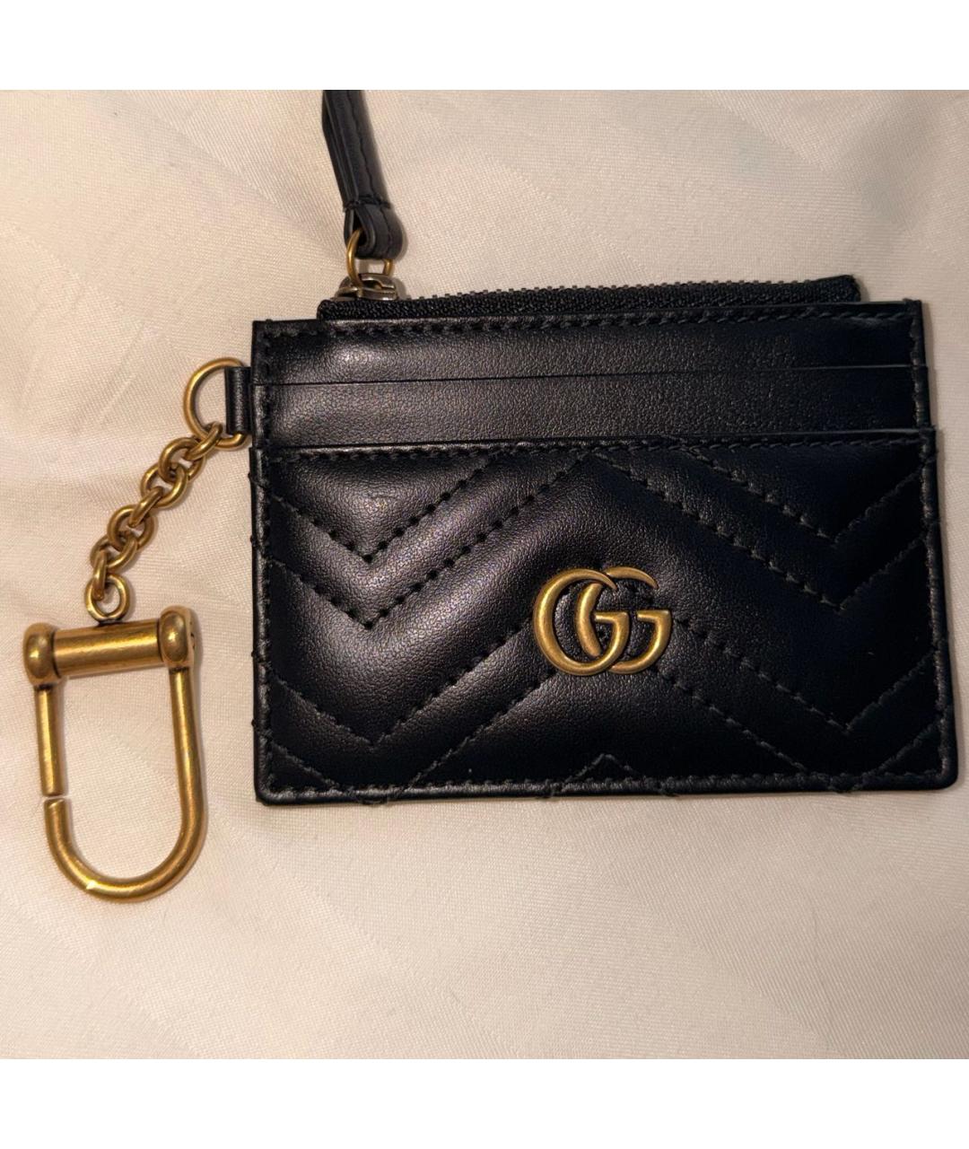 GUCCI Черный кожаный кардхолдер, фото 6