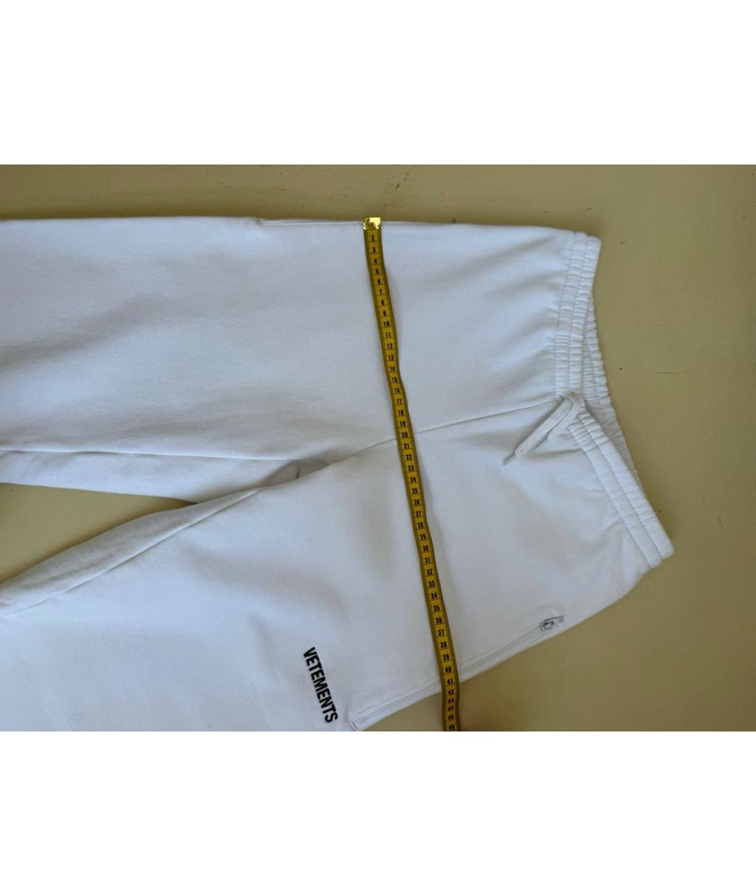 VETEMENTS Белые спортивные брюки и шорты, фото 4