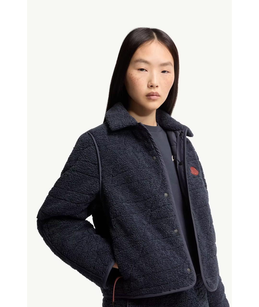 MONCLER Темно-синяя куртка, фото 4