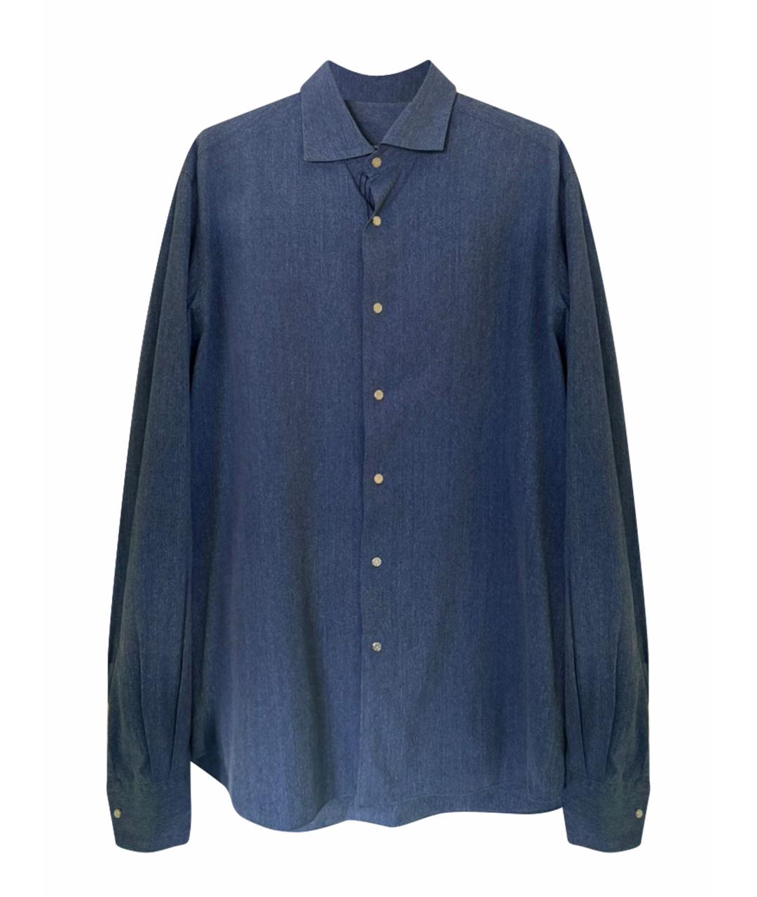 STEFANO RICCI Синяя кэжуал рубашка, фото 1