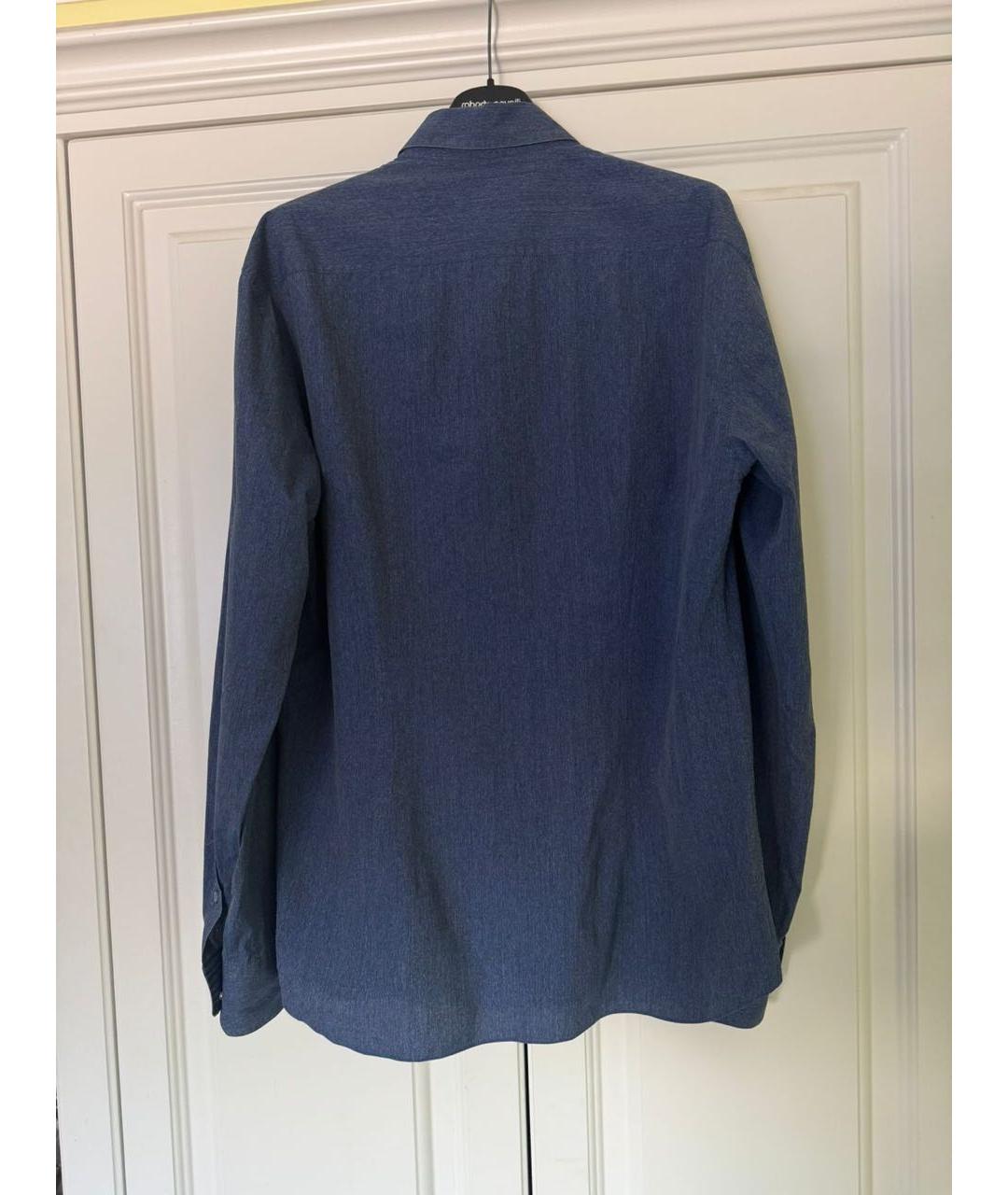 STEFANO RICCI Синяя кэжуал рубашка, фото 2