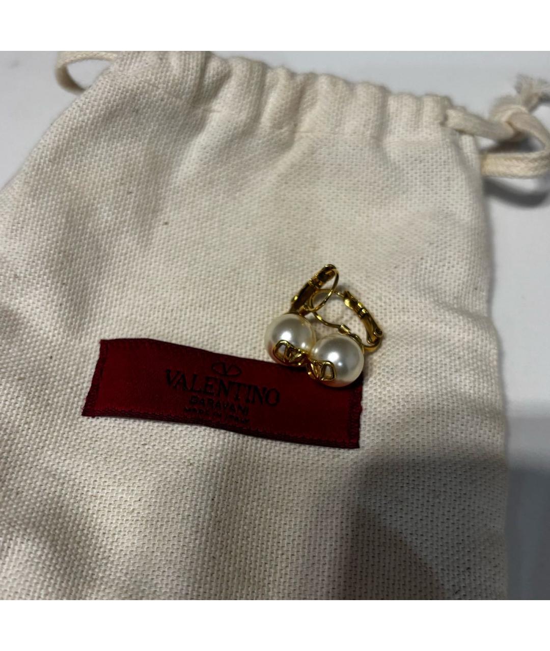 VALENTINO Золотые позолоченные серьги, фото 4