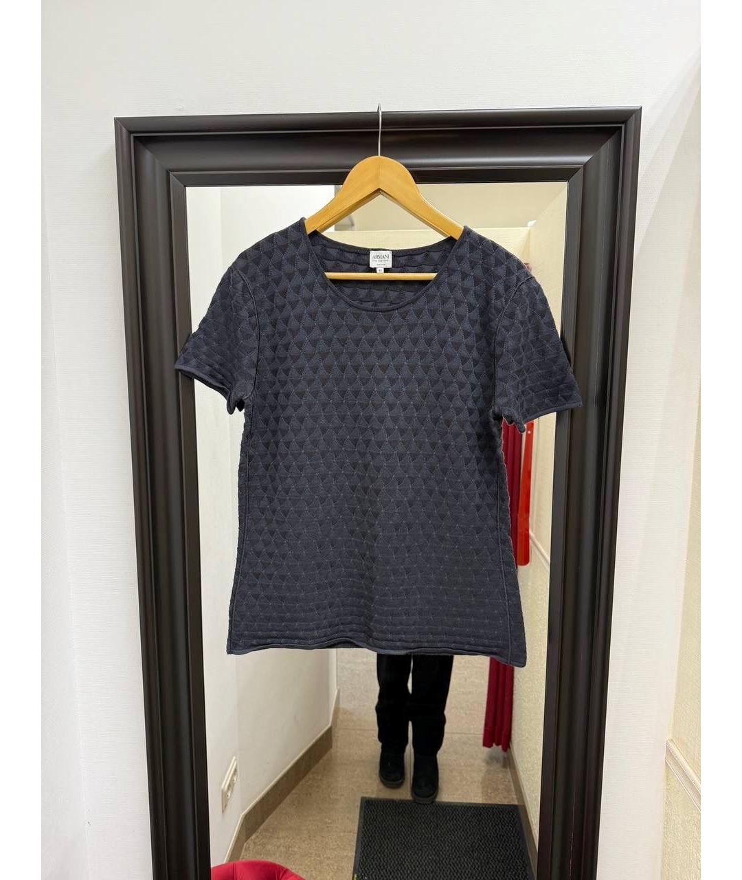 ARMANI COLLEZIONI Темно-синяя блузы, фото 6