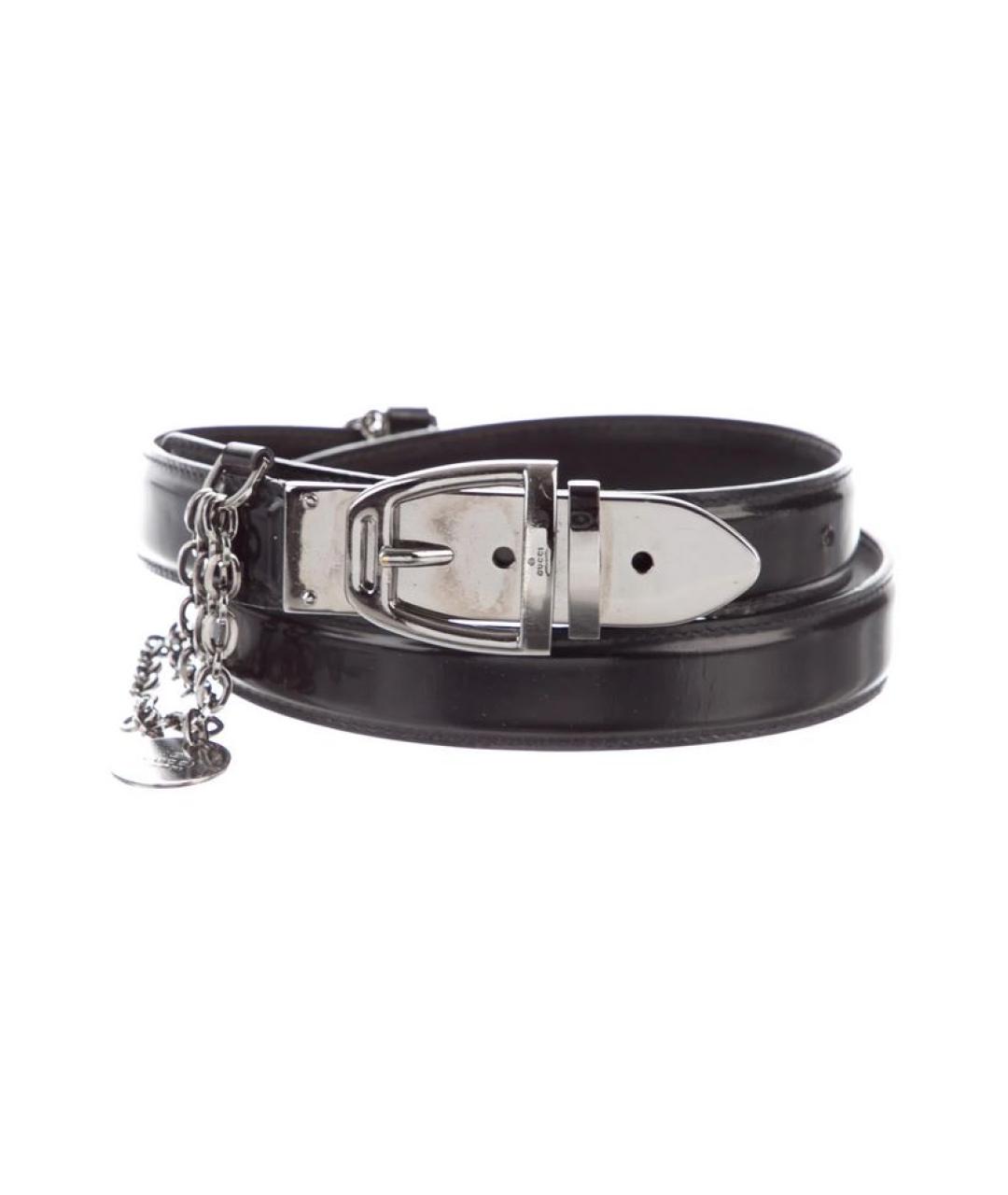 GUCCI Черный кожаный ремень, фото 9