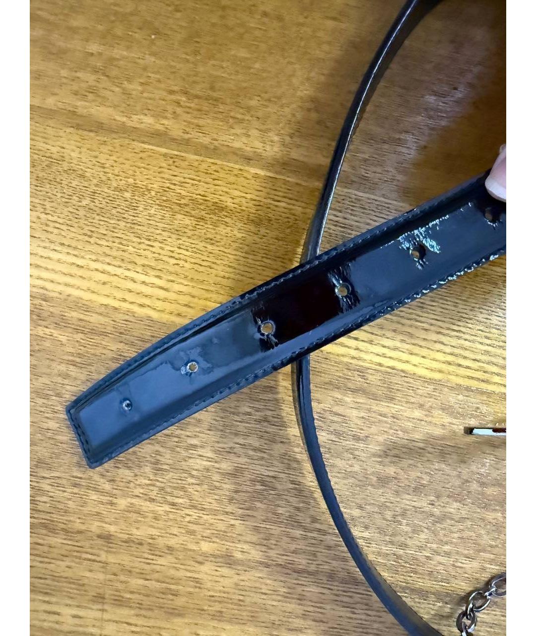 GUCCI Черный кожаный ремень, фото 5