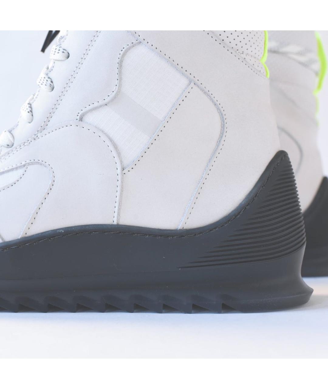 Filling pieces Белые нубуковые высокие ботинки, фото 7