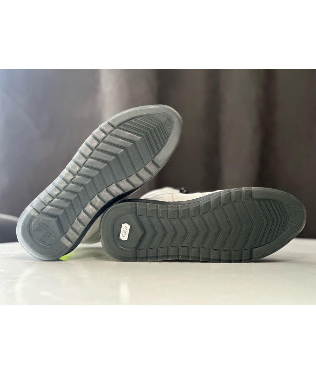 Filling pieces Белые нубуковые высокие ботинки, фото 7
