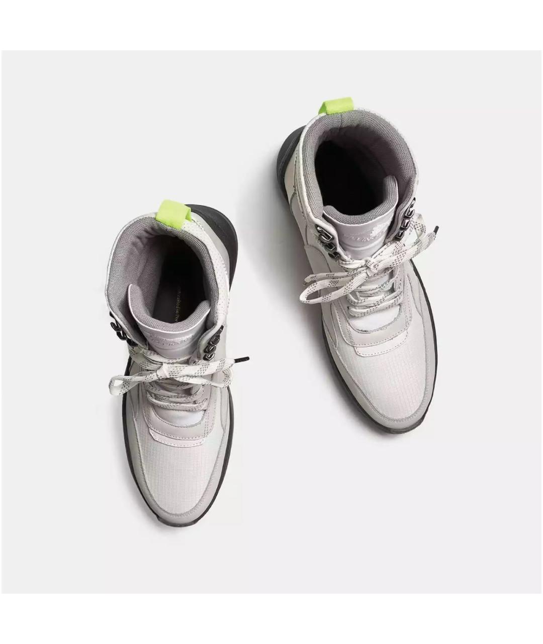 Filling pieces Белые нубуковые высокие ботинки, фото 3