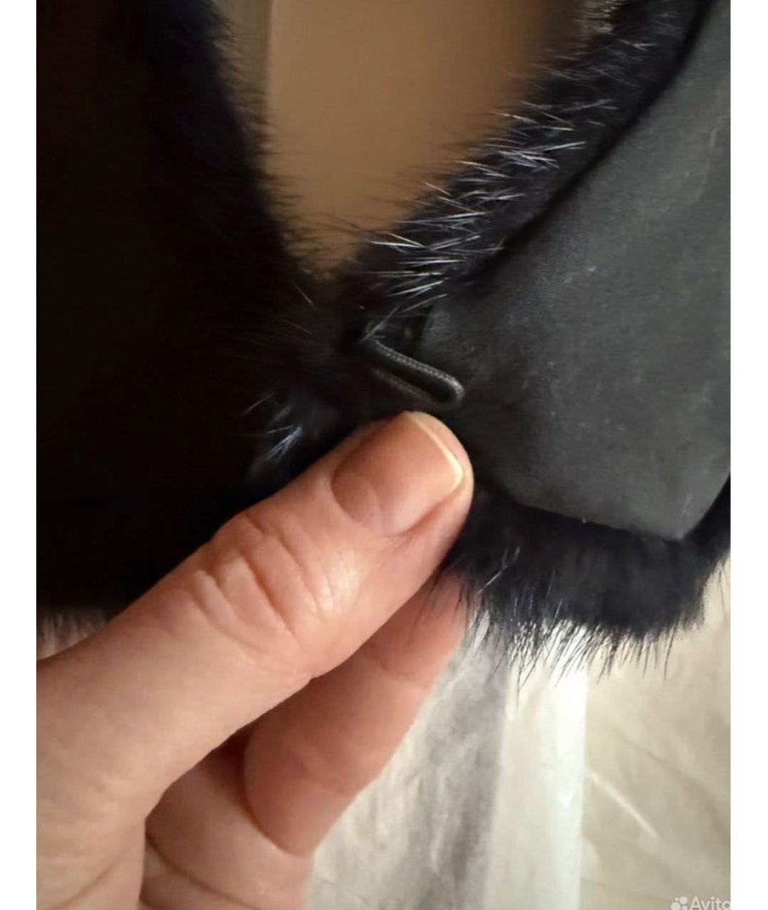 YVES SALOMON Темно-синий воротник, фото 4