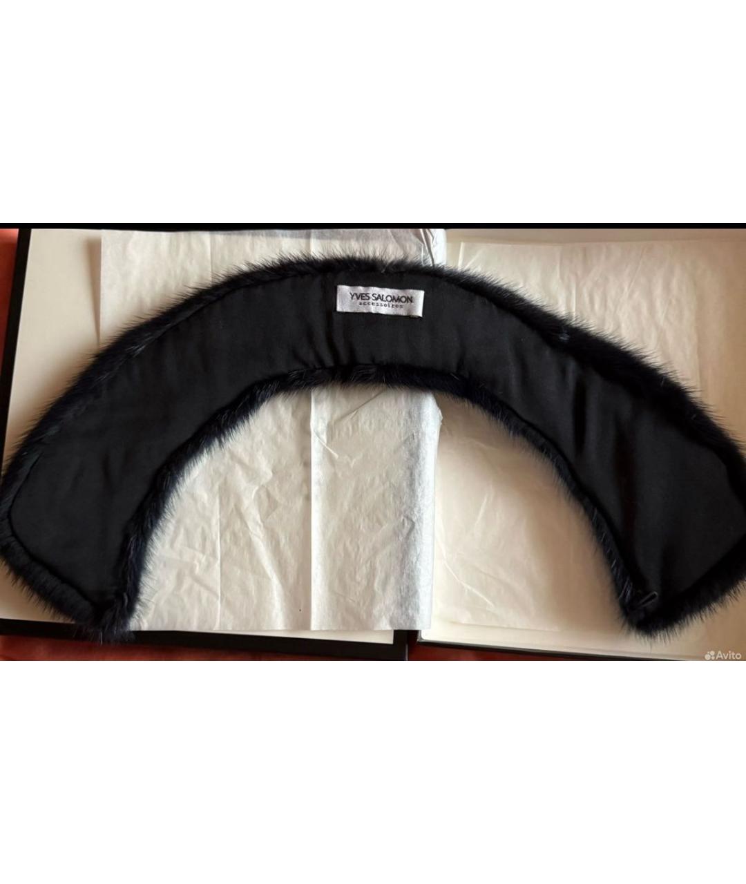 YVES SALOMON Темно-синий воротник, фото 2