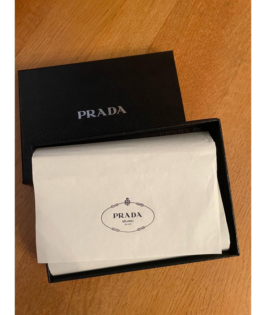 PRADA Синий кожаный кардхолдер, фото 4