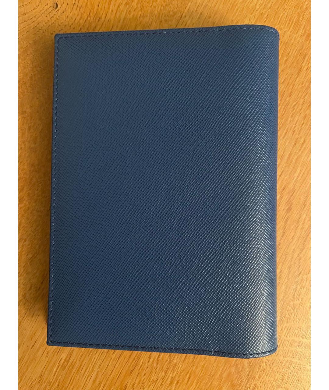PRADA Синий кожаный кардхолдер, фото 2