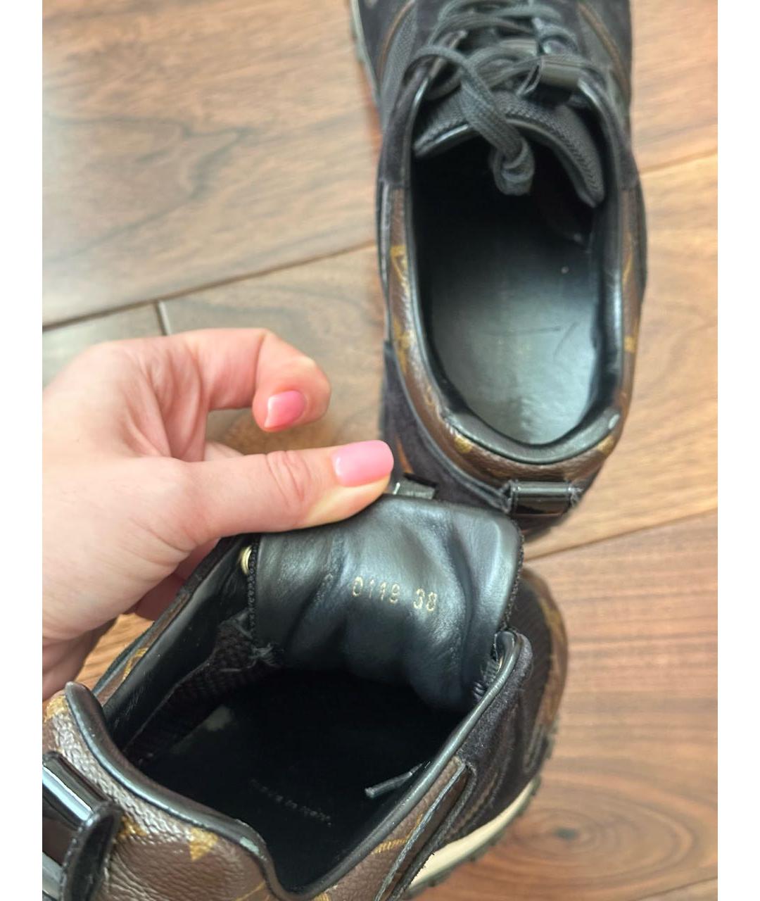 LOUIS VUITTON Коричневые кроссовки, фото 8