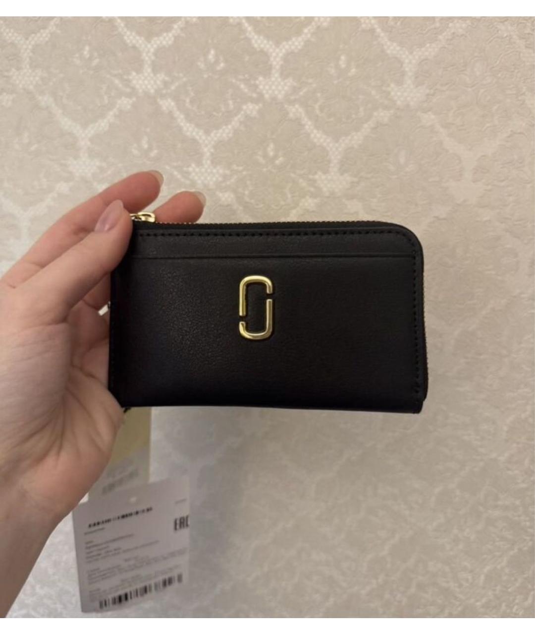 MARC JACOBS Черный кожаный кардхолдер, фото 4