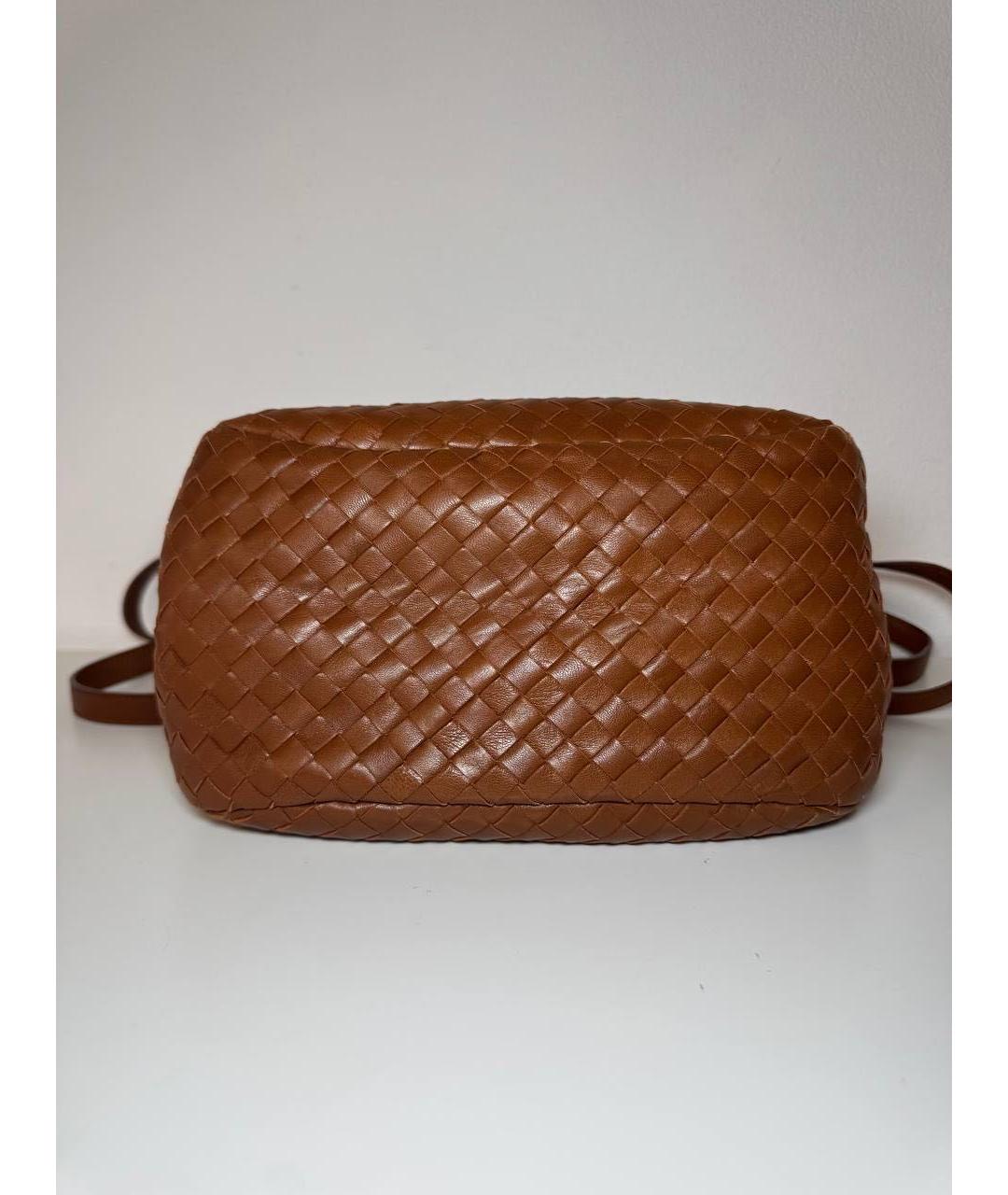 BOTTEGA VENETA Коричневая кожаная сумка через плечо, фото 3