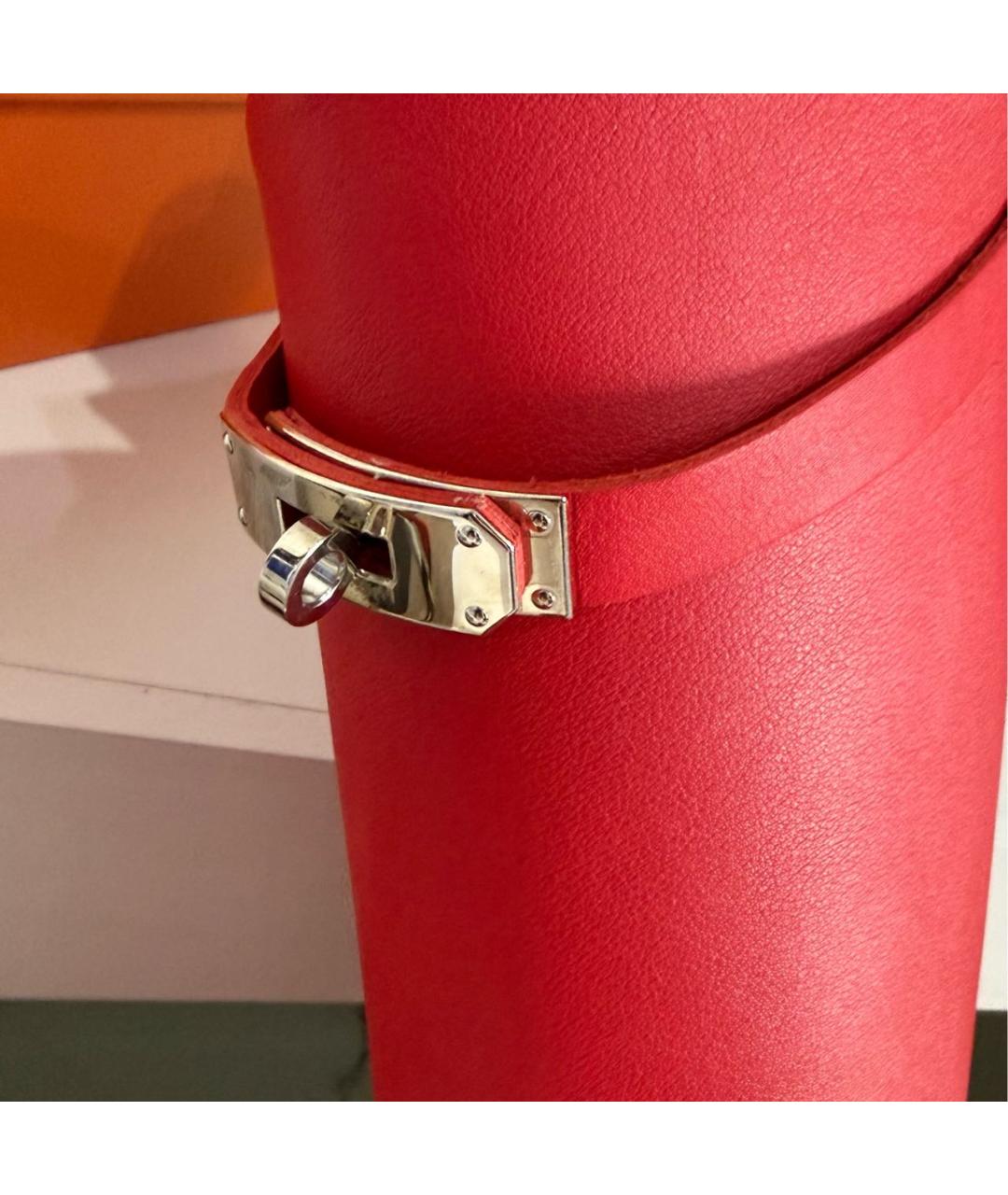 HERMES Красные кожаные сапоги, фото 5