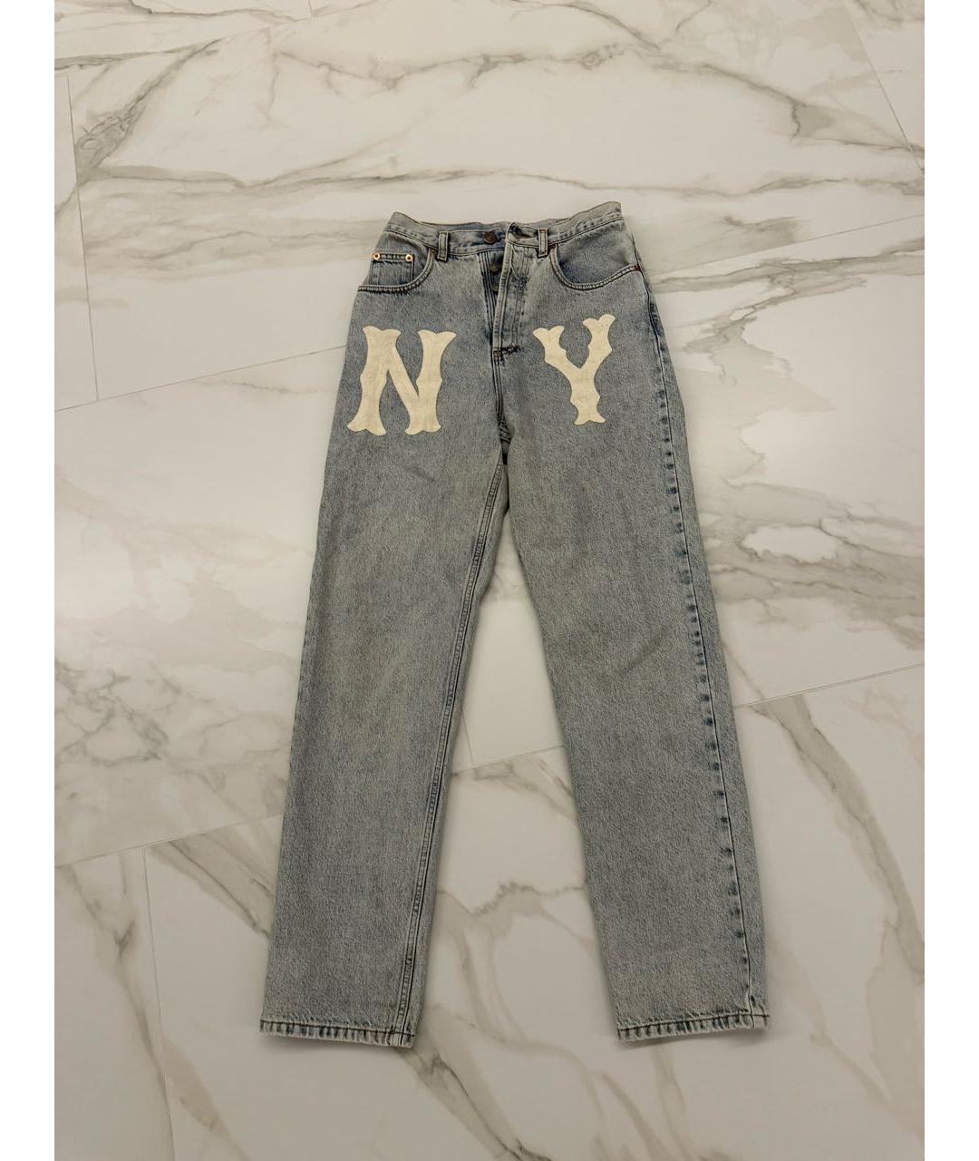 GUCCI Серые прямые джинсы, фото 7