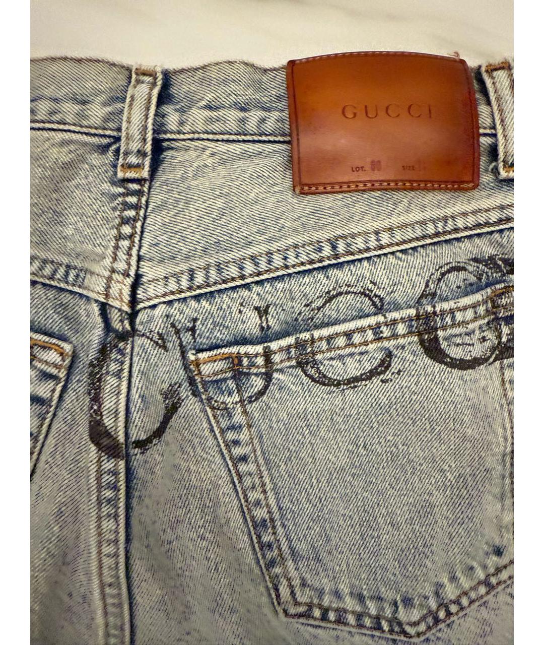 GUCCI Серые прямые джинсы, фото 5