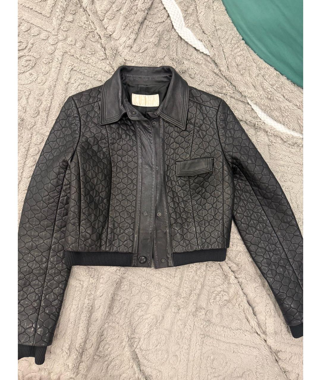 CHLOE Черная кожаная куртка, фото 7