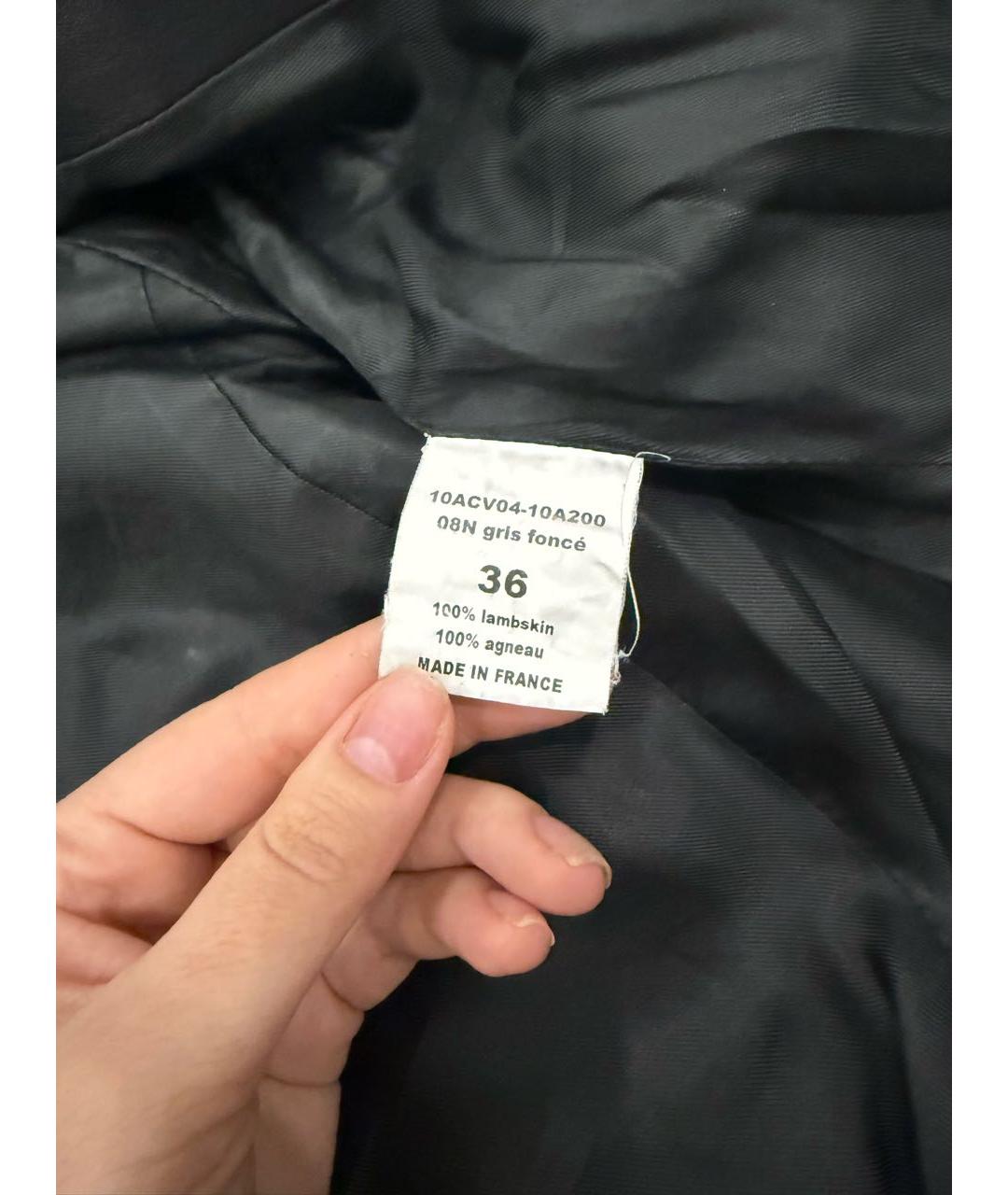 CHLOE Черная кожаная куртка, фото 6
