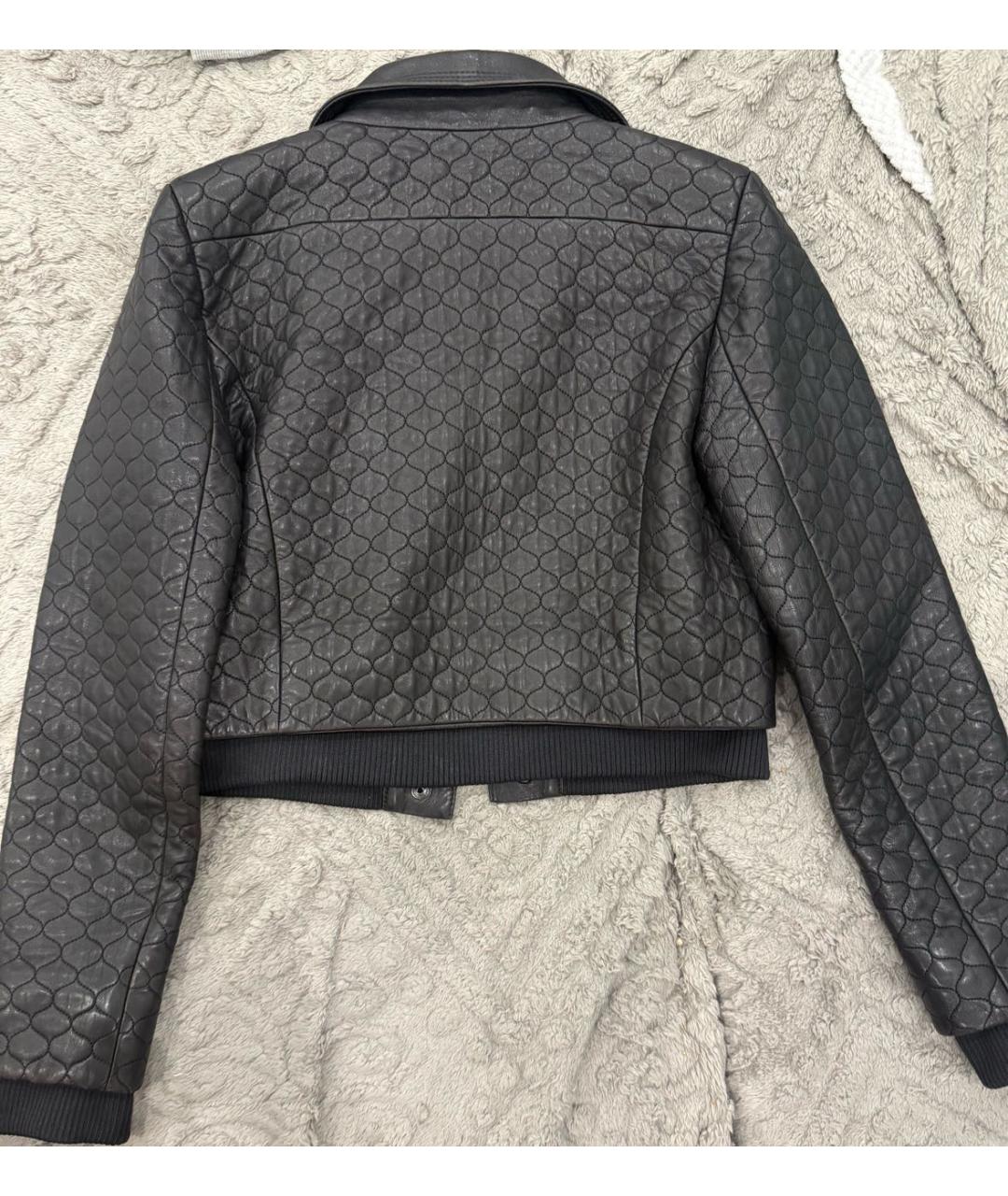 CHLOE Черная кожаная куртка, фото 2