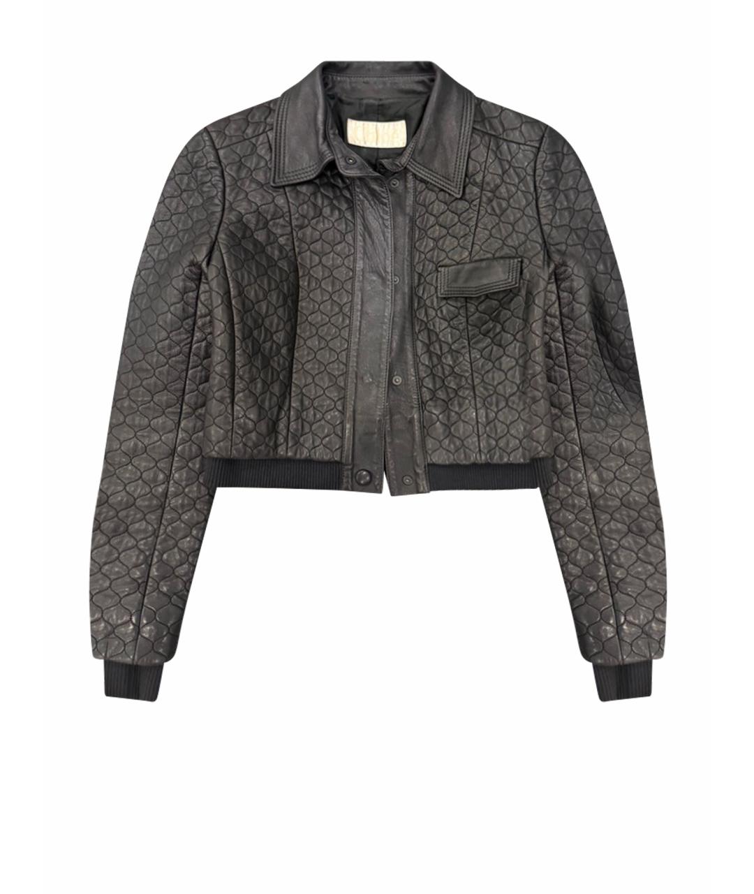 CHLOE Черная кожаная куртка, фото 1