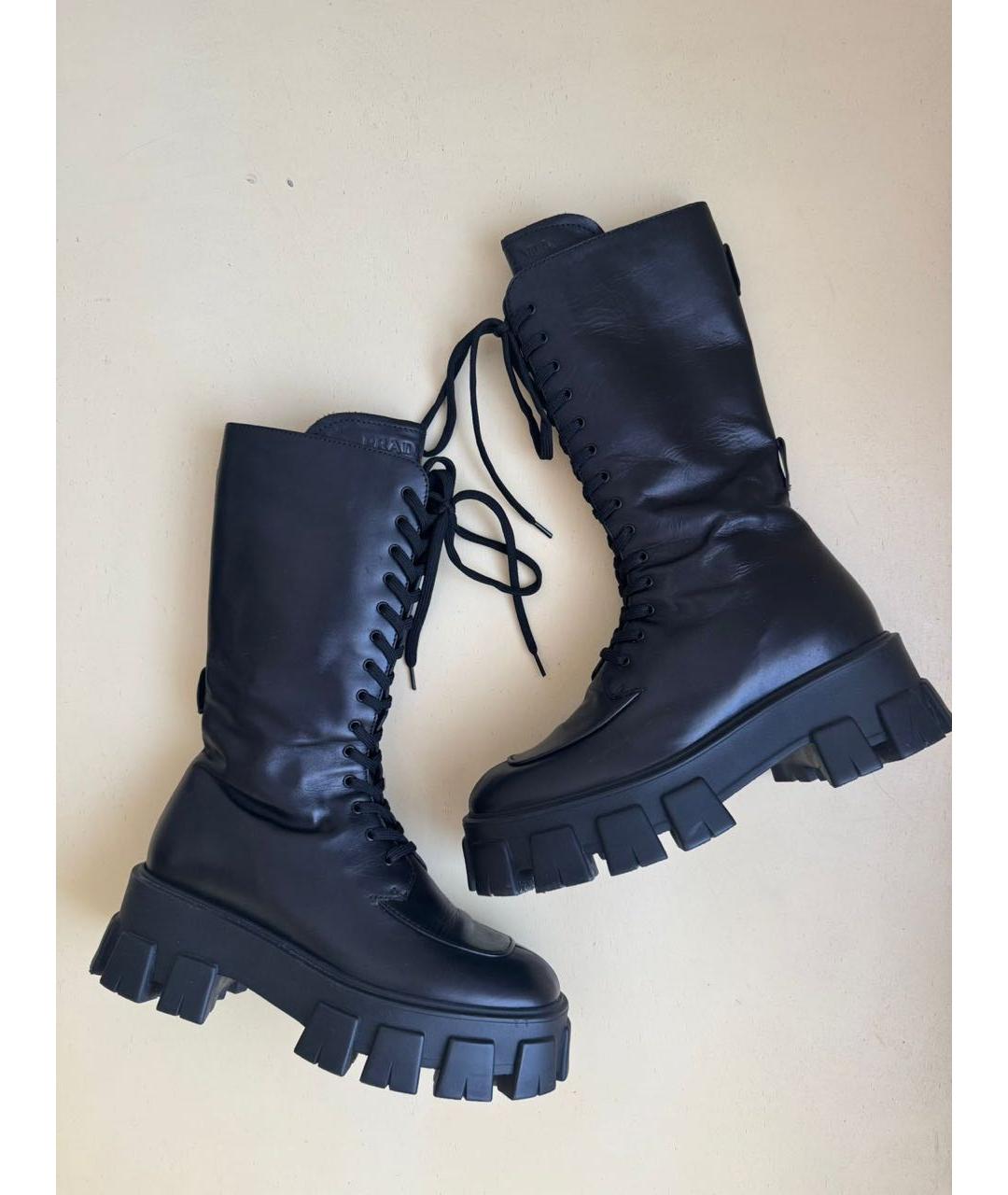 PRADA Черные ботинки, фото 6