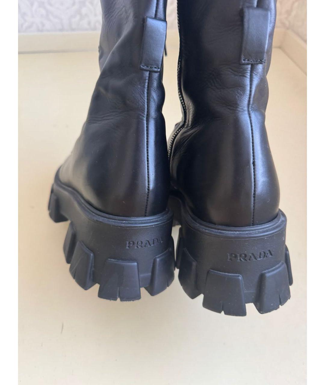 PRADA Черные ботинки, фото 4