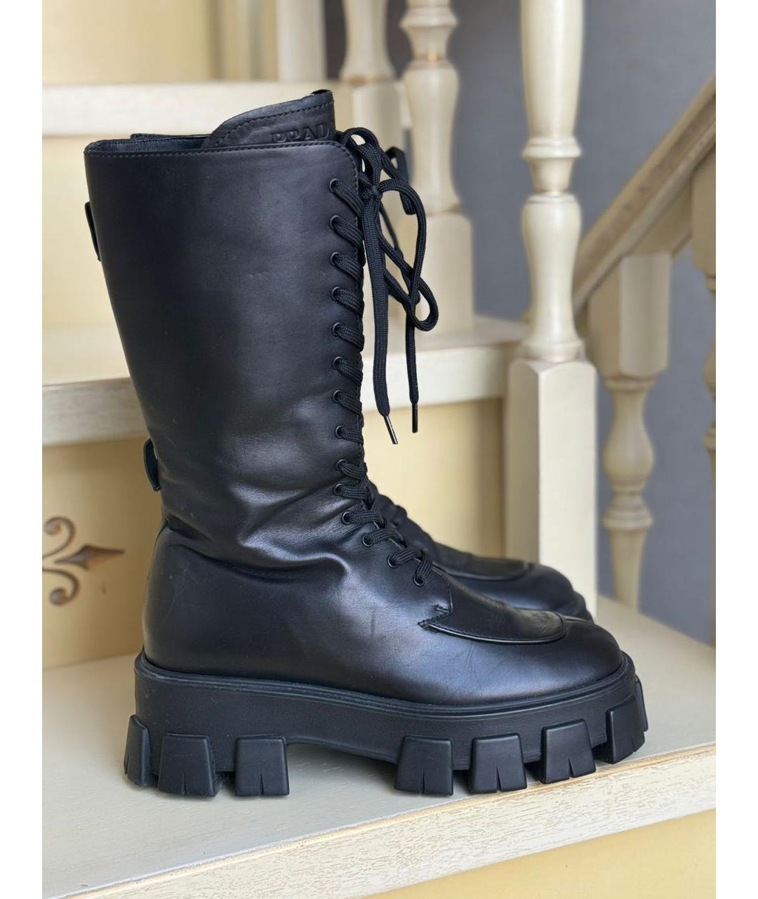 PRADA Черные ботинки, фото 9