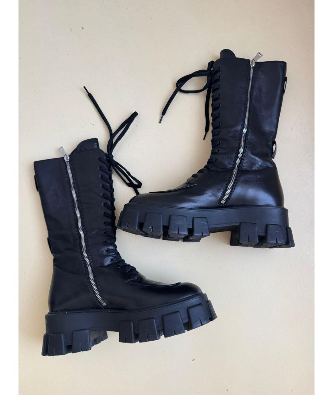 PRADA Черные ботинки, фото 7