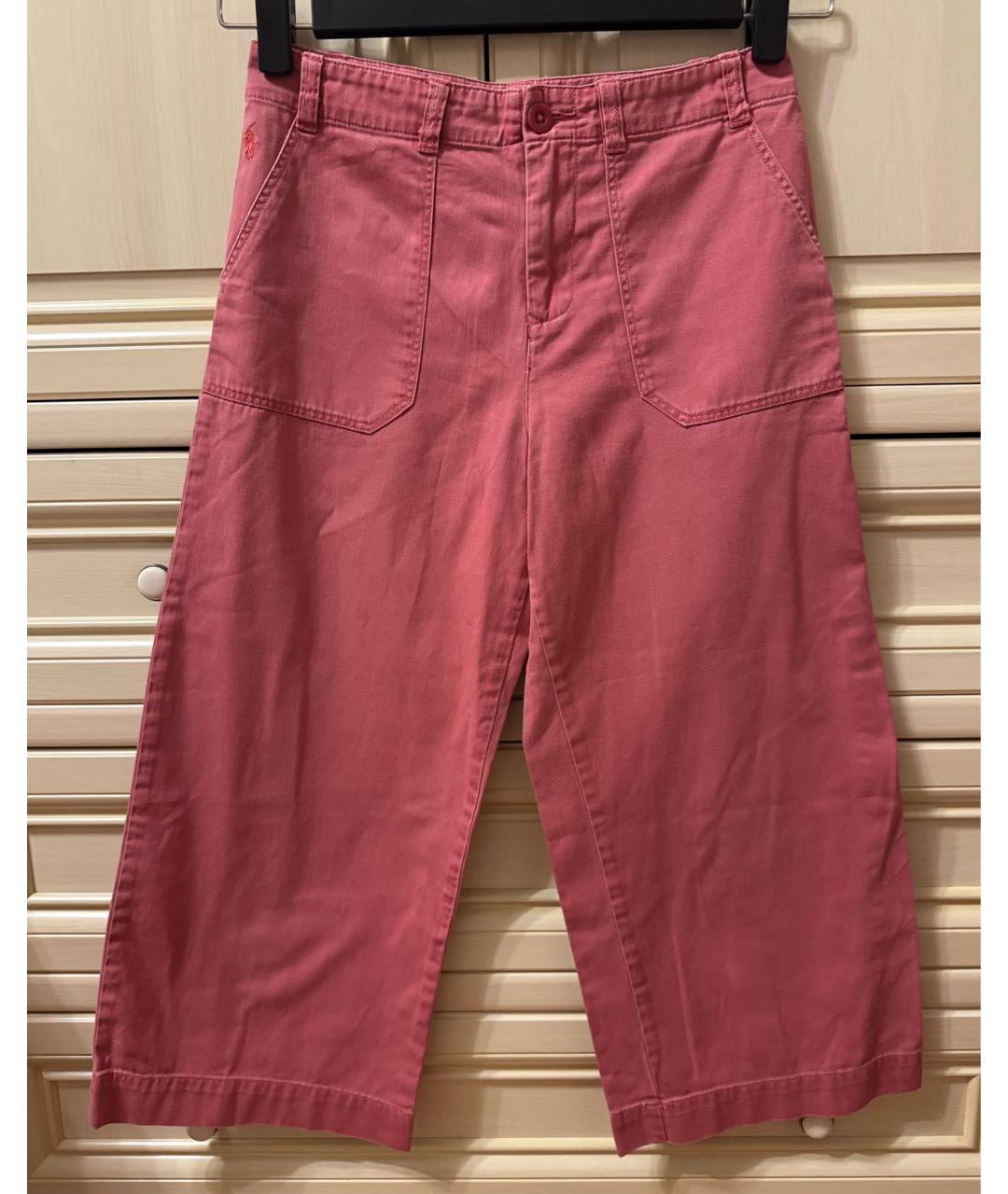 POLO RALPH LAUREN Коралловые хлопковые детские джинсы, фото 8