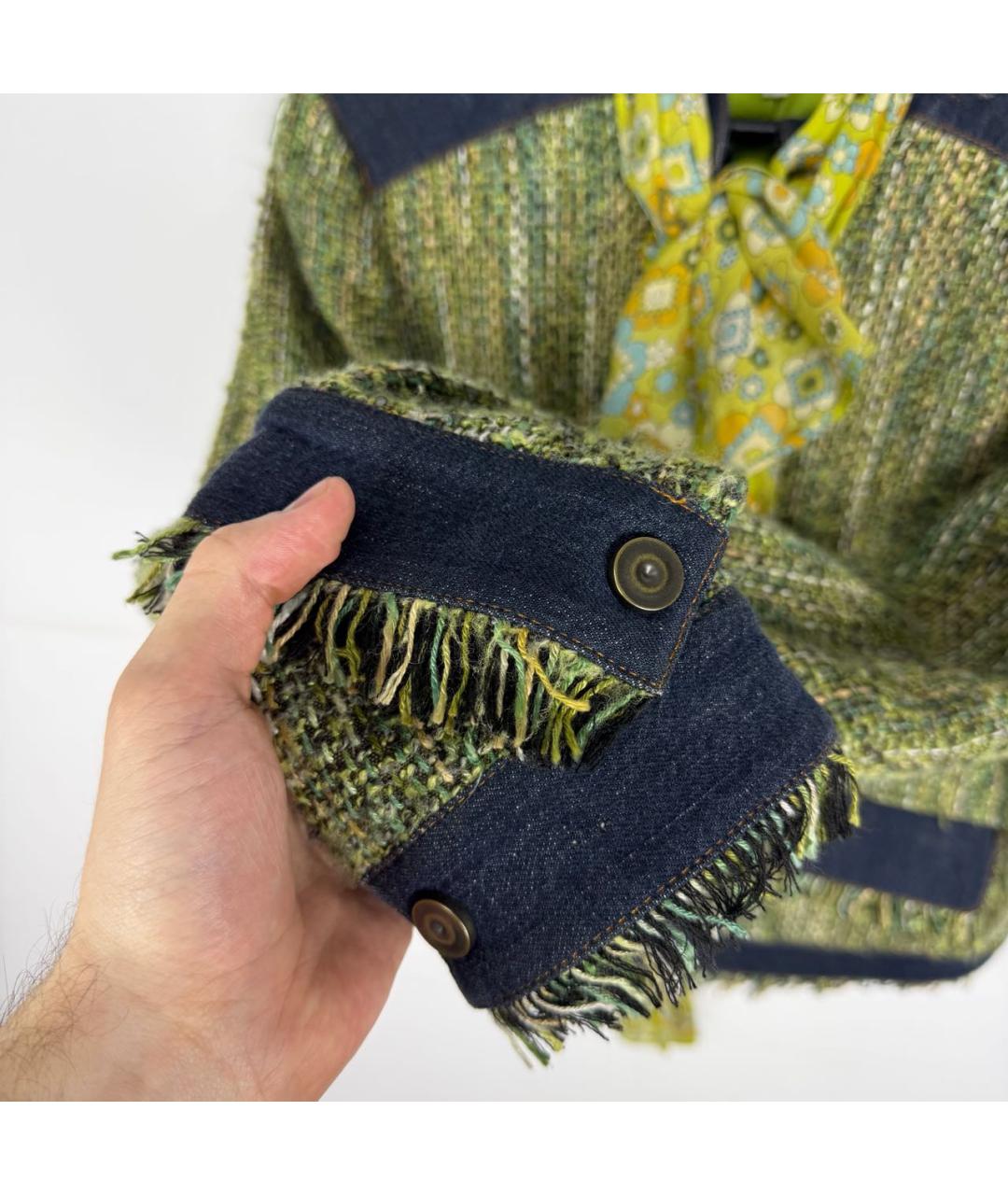 DOLCE&GABBANA Зеленый вискозный жакет/пиджак, фото 4