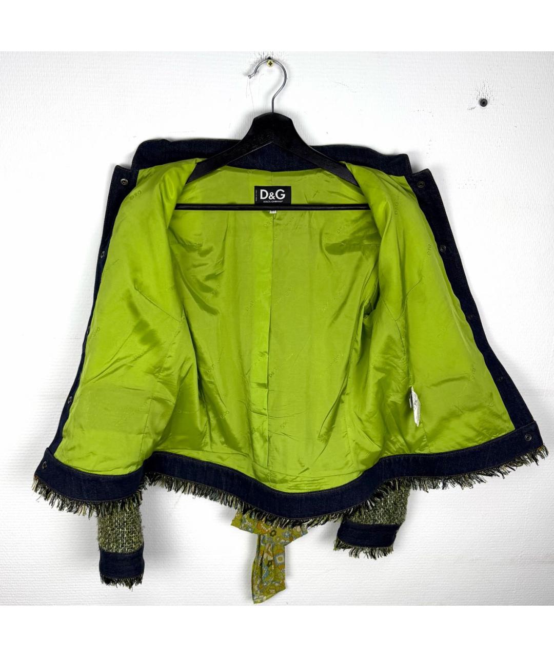 DOLCE&GABBANA Зеленый вискозный жакет/пиджак, фото 3