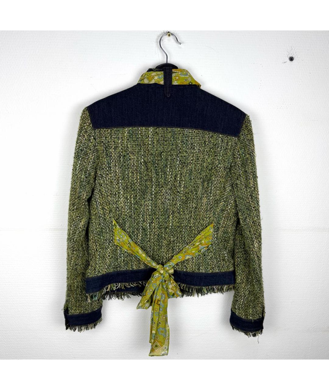 DOLCE&GABBANA Зеленый вискозный жакет/пиджак, фото 2