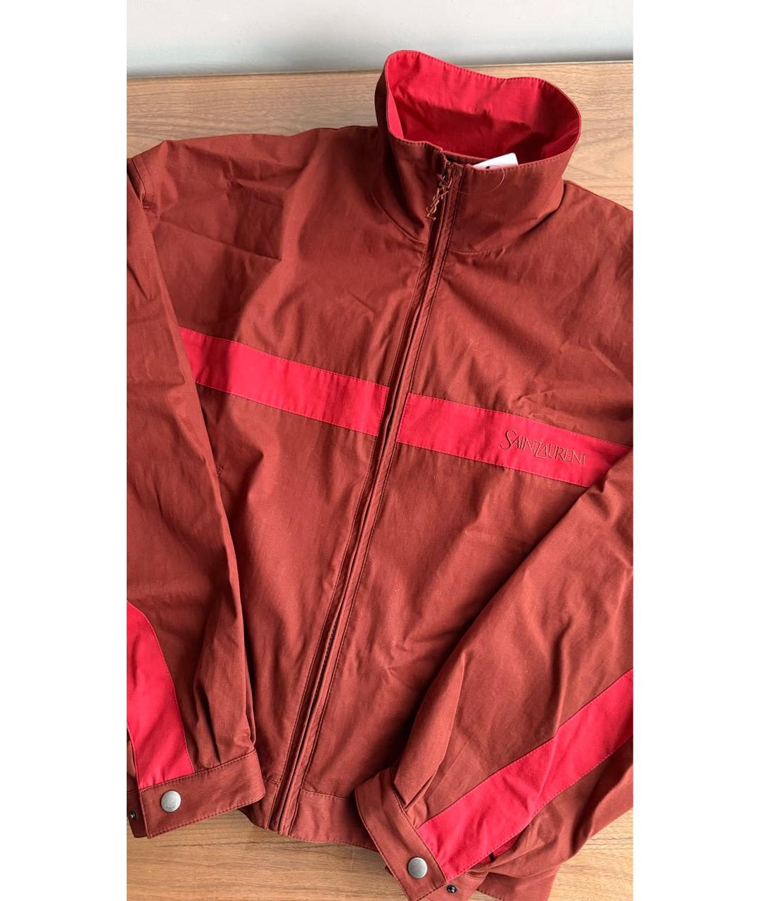 SAINT LAURENT Красная куртка, фото 4