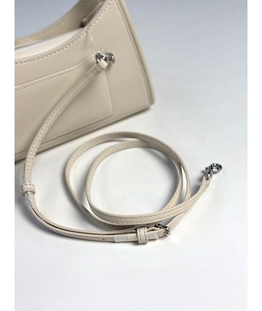 MARC JACOBS Бежевая кожаная сумка с короткими ручками, фото 4