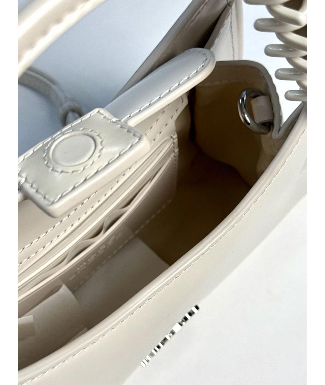 MARC JACOBS Бежевая кожаная сумка с короткими ручками, фото 8